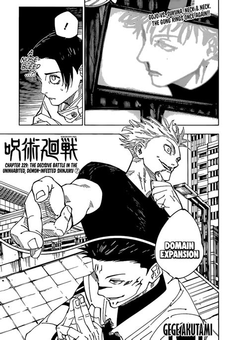 jujutsu kaisen manga 229|1 